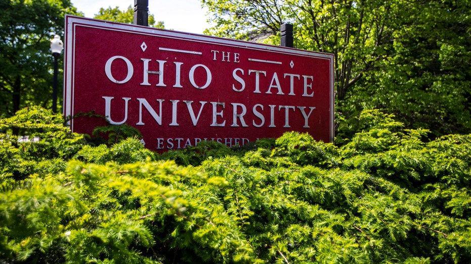 Ohio State University sign in Columbus Ohio