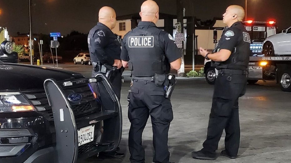 Los Angeles Police Department LAPD street takeover racing